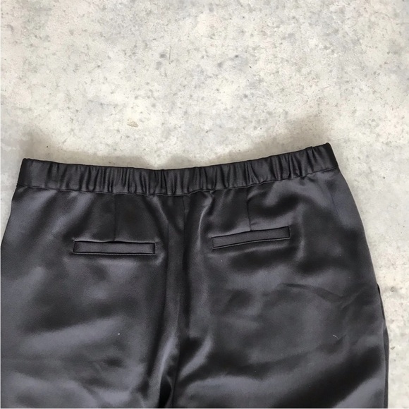 H by Halston Black Pleat Pleated Front Elastic Dress Pocketed Pants Size Medium - Picture 6 of 9